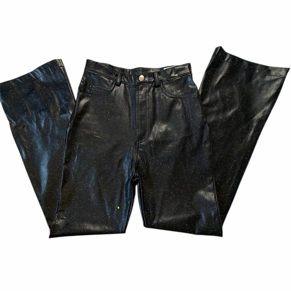 Deadstock Whimsygoth sparkly high rise flare pants